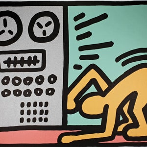 Keith Haring, Pop Shop III, Plate Signed Lithograph