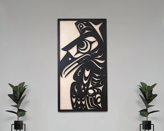 Coast Salish Eagle Wall Art - Guardian of the Skies