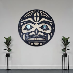 Arte mural lunar de Coast Salish