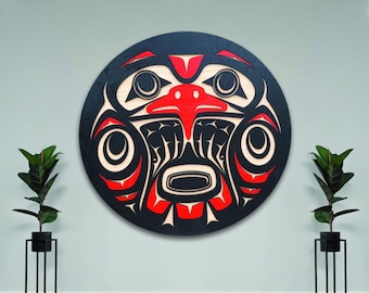 Coast Salish Hawk Wall Art