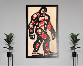 Coast Salish Sasquatch Wall Art
