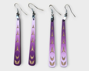 Northern Lights Paddle Earrings