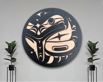 Coast Salish Frog Wall Art “The Messenger”