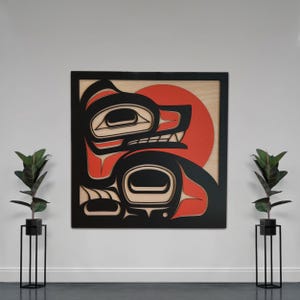 Blood Moon Bear Wall Art