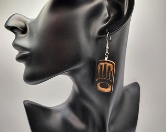 Coast Salish Hand Earrings