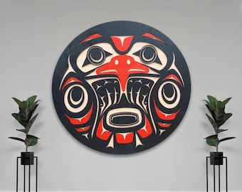 Coast Salish Hawk Wall Art