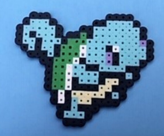 Shiny Squirtle Pokemon Perler Gift Etsy