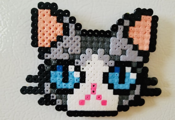 Chat Magnet Frigo Perle Hama Perle A Repasser Etsy Chat Magnet Frigo Perle Hama Perle A Repasser Etsy