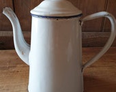 French vintage Enamel coffee pot