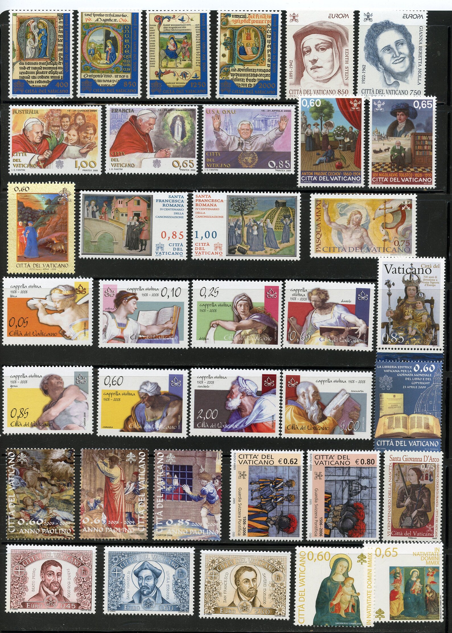 Vatican MNH stamps Roma Vatican beautiful stamps Pope Etsy