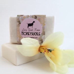 Honeysuckle Goat Milk Soap, All Natural Soap, Handmade Soap, Homemade Soap, Handcrafted Soap