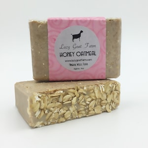 Honey Oatmeal Goat Milk Soap, All Natural Soap, Handmade Soap, Homemade Soap, Handcrafted Soap