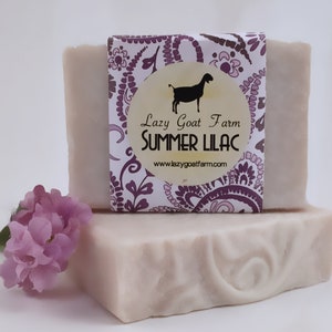 Lilac Goat Milk Soap, All Natural Soap, Handmade Soap, Homemade Soap, Handcrafted Soap