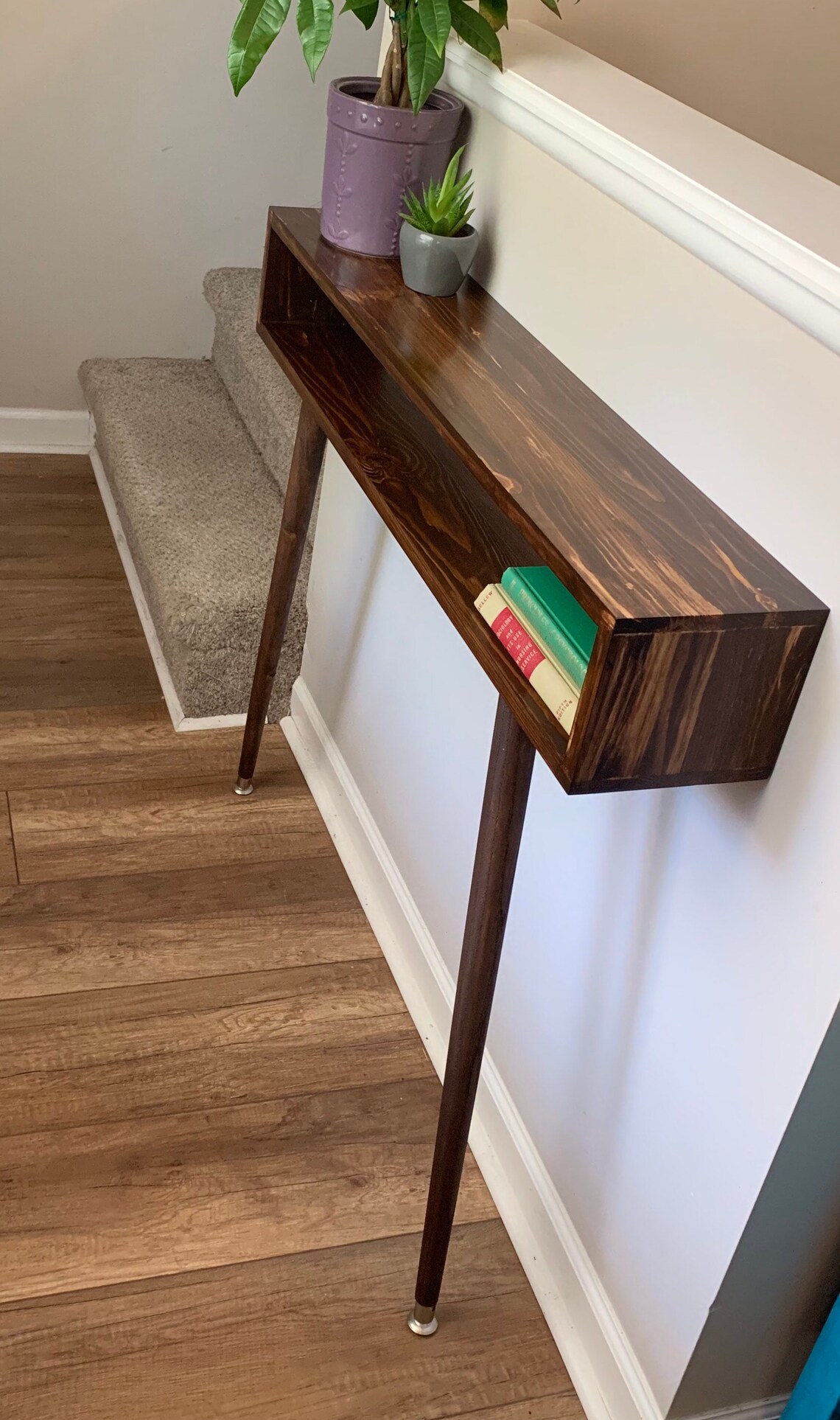 Mid Century Modern Entryway Table Etsy