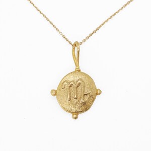 Scorpio Necklace, Zodiac Necklace, Star Sign Necklace, Rustic Handmade Pendant, Zodiac Jewellery