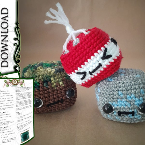 Motif Amigurumi - Cubes Minecraft