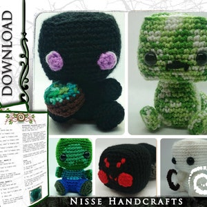 Set of 5 Amigurumi Patterns Series 6 image 1