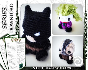 Set of 3 Amigurumi Patterns - Series 3