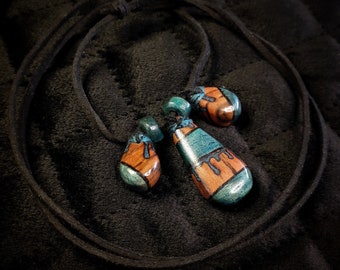 Blue Tears - Handmade Pendant Necklace