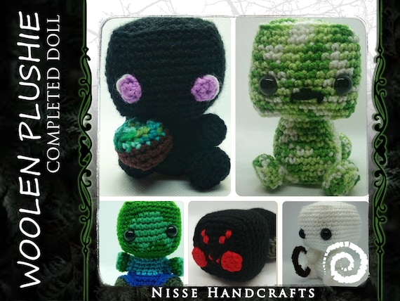Handmade Plush Toys Minecraft Hostile Mob Series Etsy