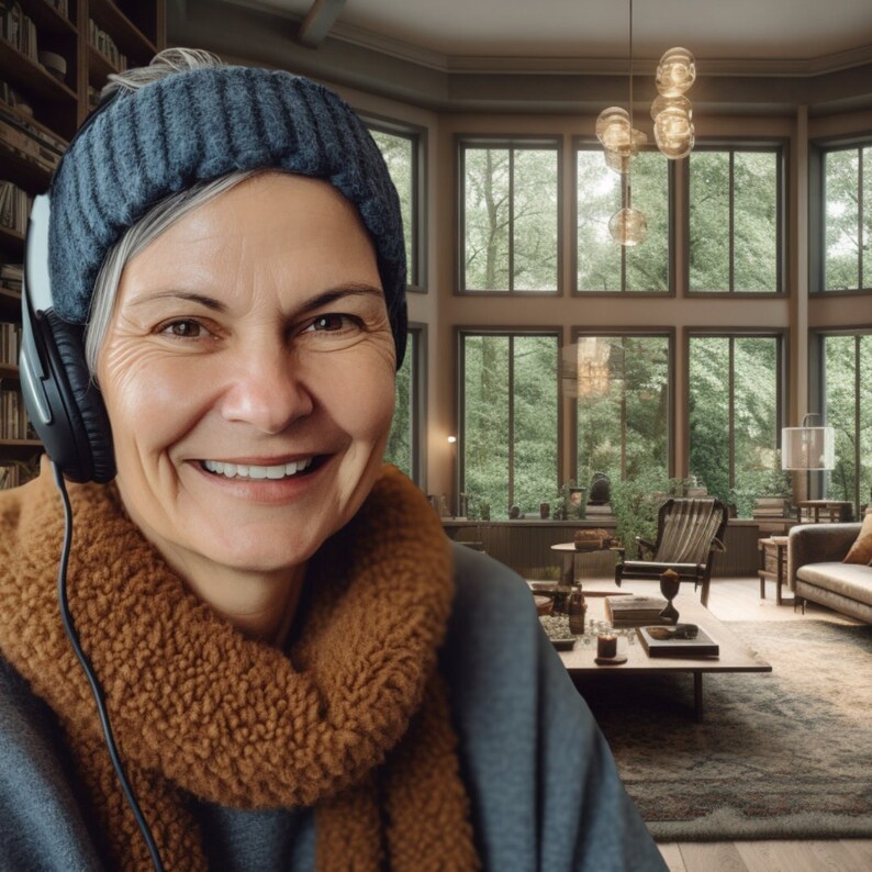 Virtual Background Mountain House, Virtual Meeting Background Cabin