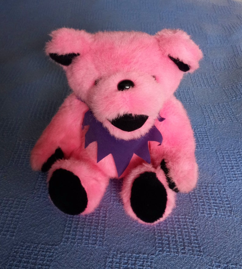 Vintage Grateful Dead Plush Jointed Liquid Blue Bear 1990 Spencer's