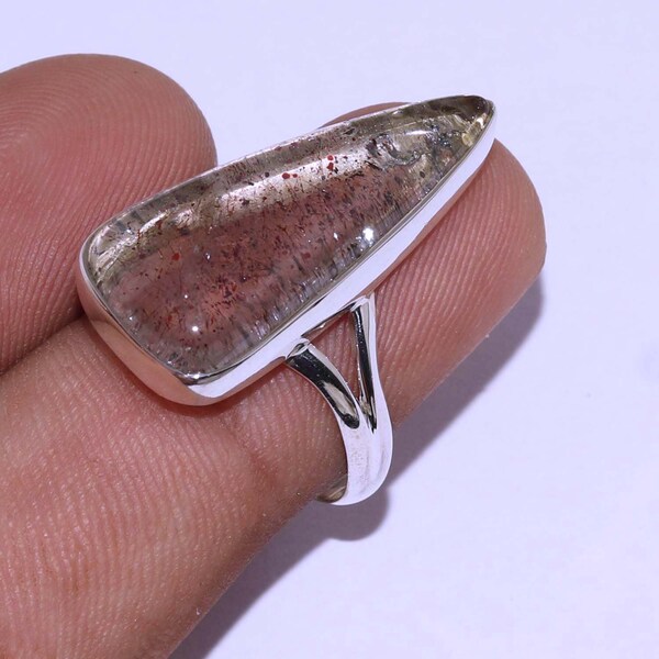 Genuine Super Seven   Handmade 925 Sterling Silver Gemstone Ring Size 8 US  Jewelry  SR 30263