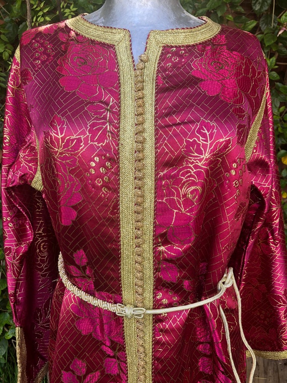 Vintage Red Moroccan Kaftan