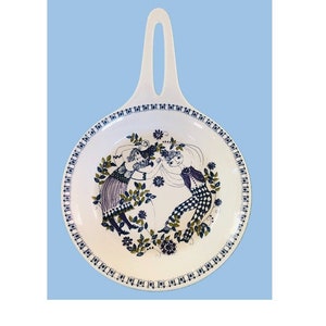 Vintage Norwegian Turi Pattern Serving Pan by Figgjo Flint