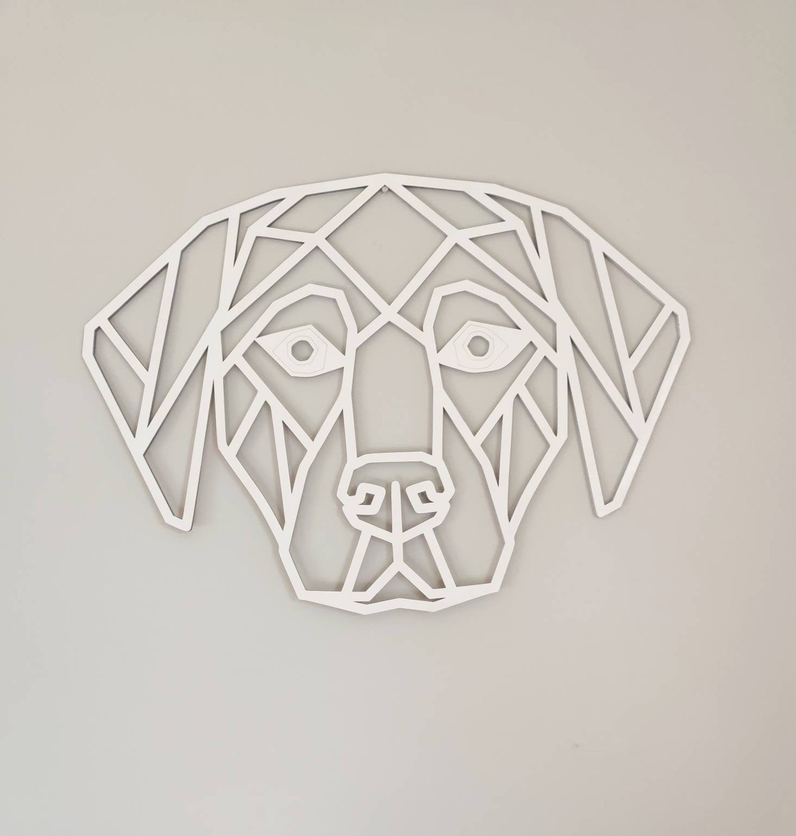 Geometric Wooden Dog Wall Art Wall Hangings Dog Decorations Etsy