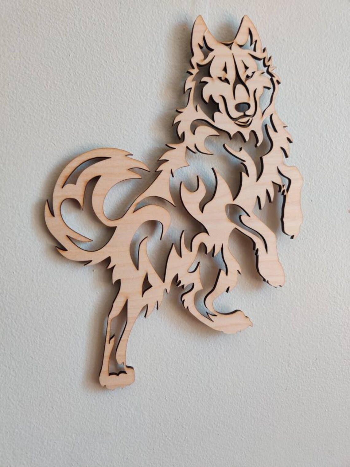 Wolf wooden Wall Art Wolf Wall Hangings Man Cave Decor Etsy