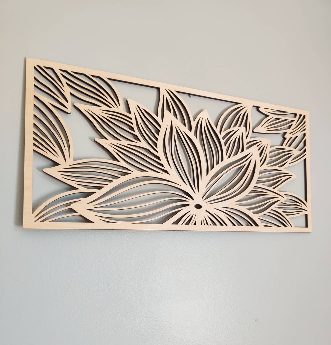 Wooden Leaf Wall Art Wall Hangings Leaves Wall Decorations Etsy