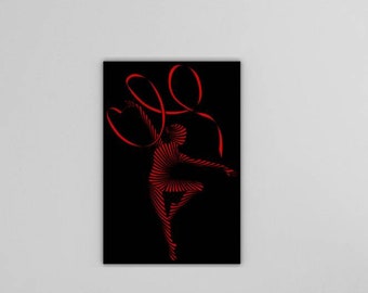 Human Figure, Abstract Figure Wall Art, People Figure Art, Figurative Wooden Wall Decor, Gymnastics Art, Minimalist Wall Hanging, Gymnast