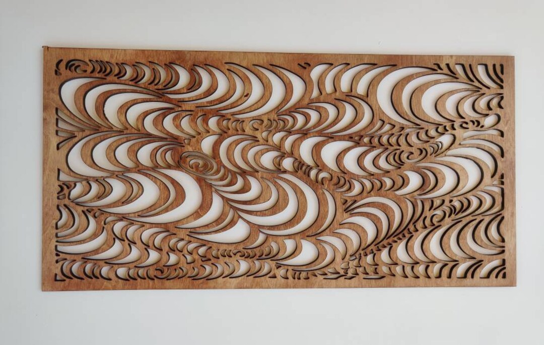 Waterwise Timber Pattern Water Pattern Birch Plywood Wall Art: Rustic Geometric Decor - Etsy