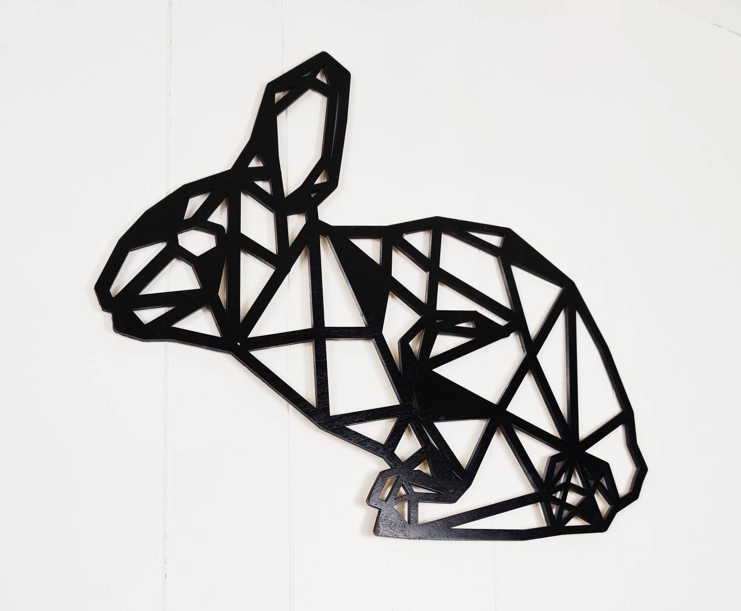 Rabbit Wall Art Rabbit Wall Hangings Bunny Wall Mural Etsy