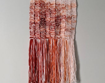 Creamsicle Weaving Woven Wall Hanging