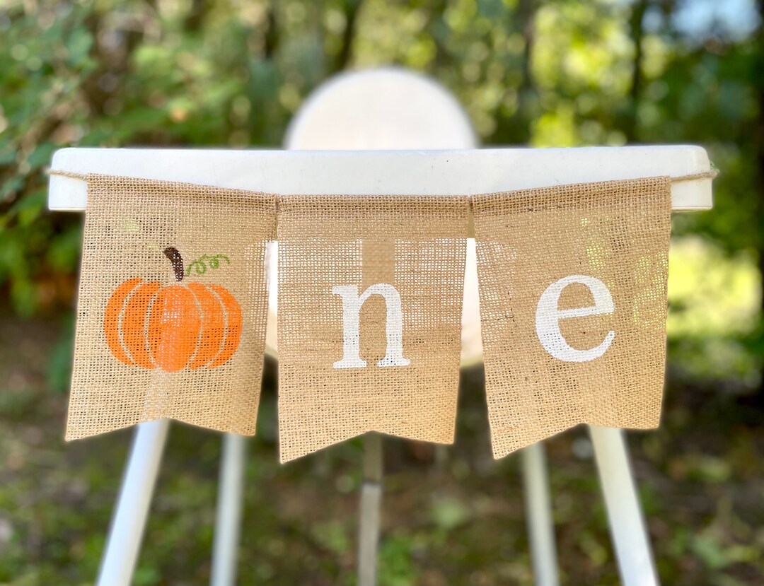 Pumpkin One Banner, Pumpkin Birthday, Pumpkin Banner, Fall Birthday ...