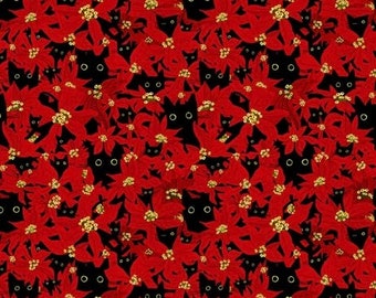 Red Flowers Cat Book Cover Sleeve, Book Protector, Book Sleeve, E-Reader Sleeve, Birthday Gift