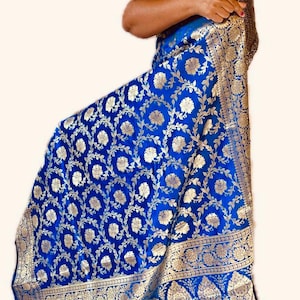 Handloom katan silk banarasi saree