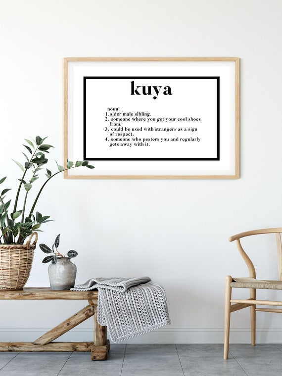 Kuya Means Older Brother (Filipino Term Defined) | Poster