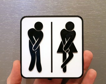 Funny Toilet Sign Business Bathroom Public Restroom Sign Home Decor