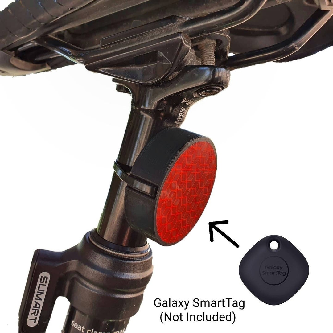 Supporto Galaxy SmartTag Per Bici - Staffa Porta SmartTag Da Fissare Al Portaborraccia Standard 64mm