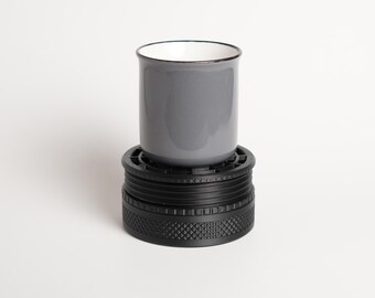 Adjustable Espresso Cup Riser | Anti-Splash Drip Tray Elevator with Locking Ring