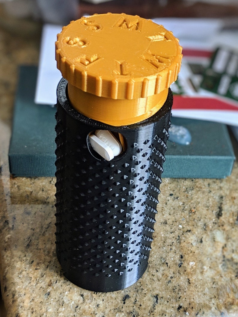 31 Day Spiral Pill Box Storage EDC Organizer Container Etsy