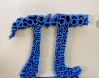 Pi Sculpture 119 Digits of Pi Math Gift for Teacher Professor Geek College Gift