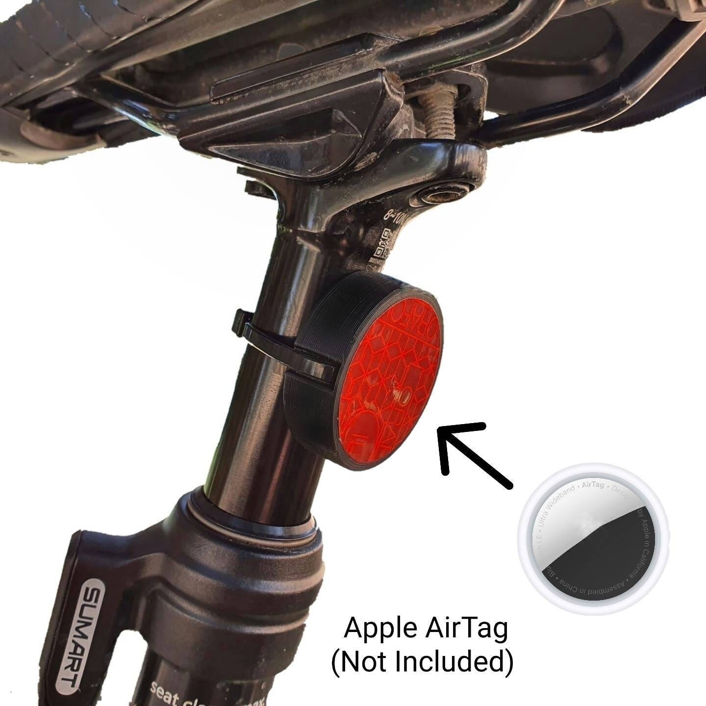 Apple AirTag Bike Reflector Mount Original Design Lifetime Etsy