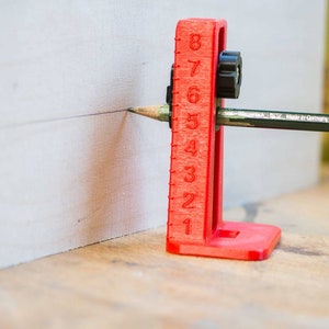 Height Gauge Marker for Pencils Carpenter Woodworking Tool Workshop Improvement