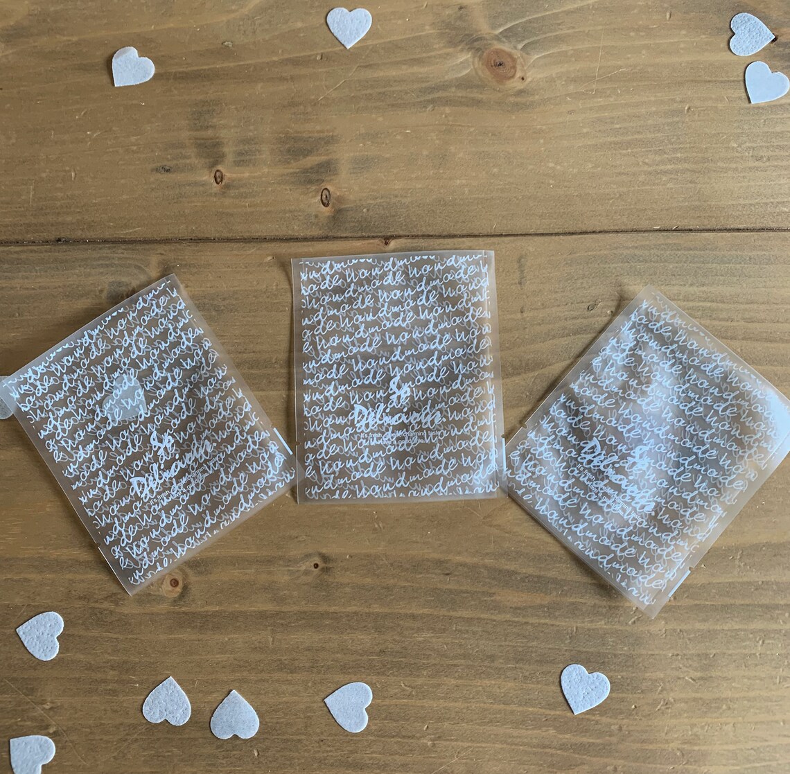 So Delicious Heat Seal Cello Bags / Cake and Cookie Bags / Etsy UK