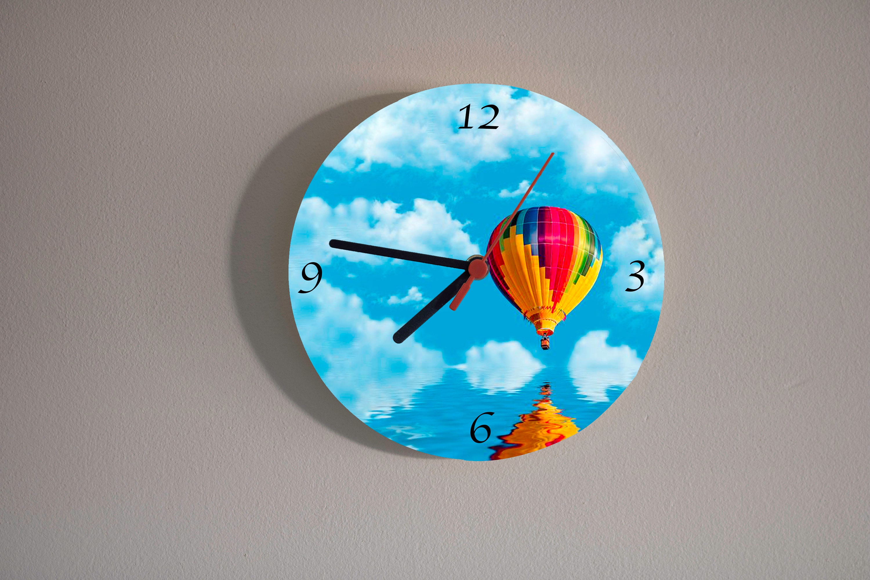 Wall Clock / Custom Glass Wall Clock Etsy