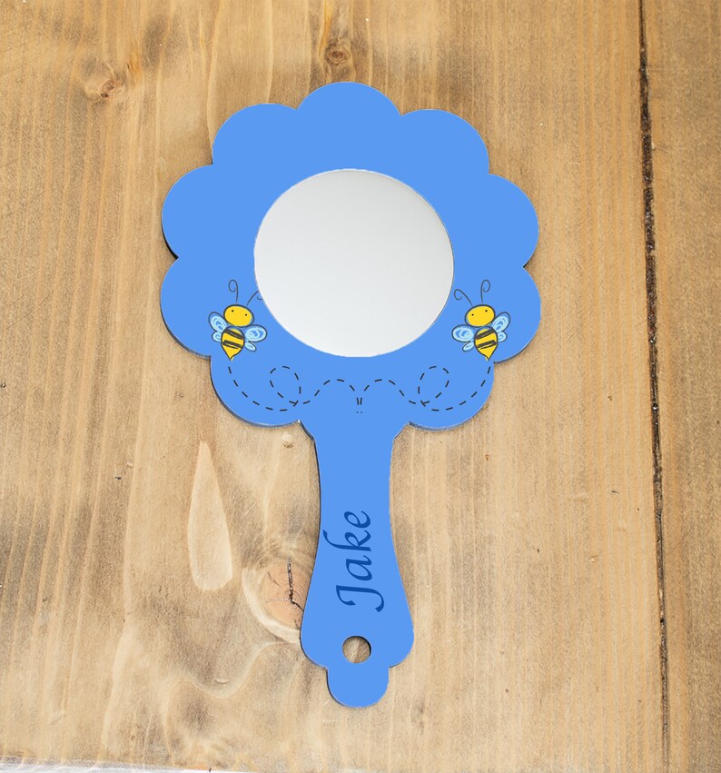 Childs Mirror / Custom Handheld Vanity Mirror Etsy